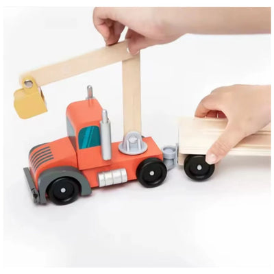 Wudly Toys: Construction Site Vehicles Carrier - Play Set