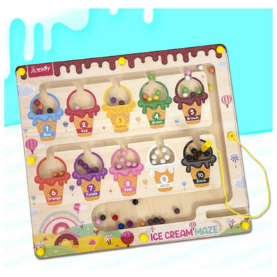 Wudly Toys: Magnetic Maze - Ice Cream