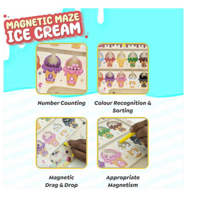 Wudly Toys: Magnetic Maze - Ice Cream