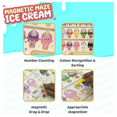 Wudly Toys: Magnetic Maze - Ice Cream