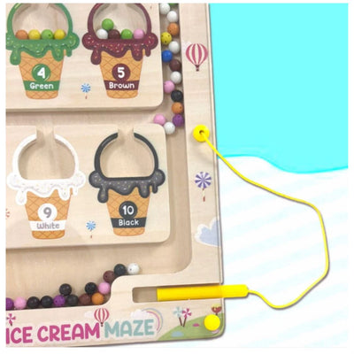 Wudly Toys: Magnetic Maze - Ice Cream
