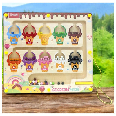 Wudly Toys: Magnetic Maze - Ice Cream