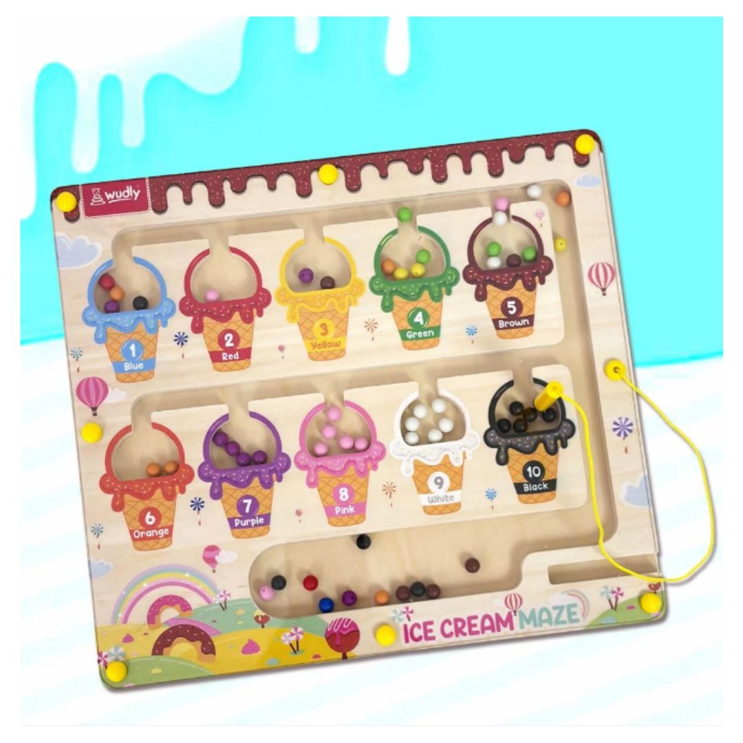 Wudly Toys: Magnetic Maze - Ice Cream