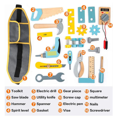 Wudly Toys - Tool Belt Play Set
