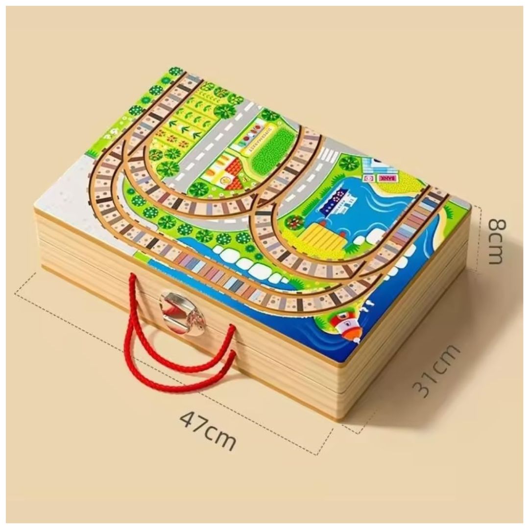 Wudly: Wooden Train Set Building Blocks