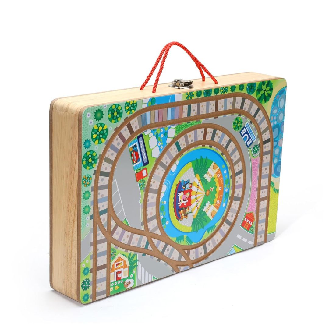 Wudly: Wooden Train Set Building Blocks