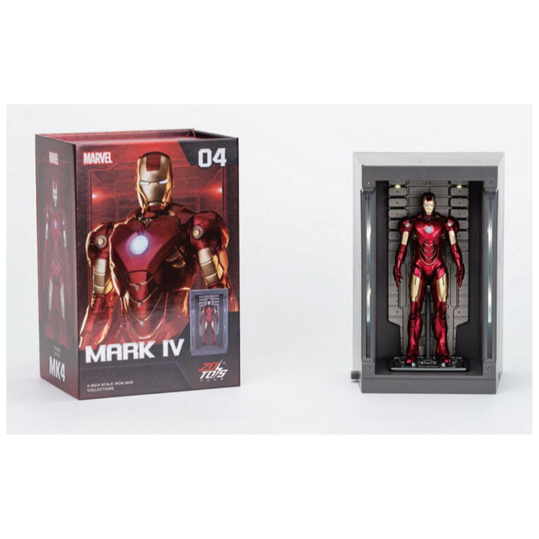 ZD Toys: Iron Man Hall of Armor Set - Mark 04, 4-Inch Figure