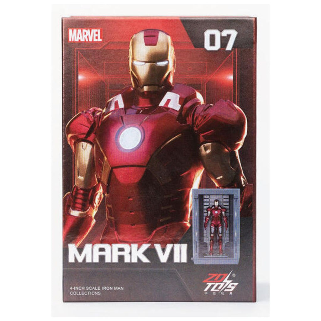 ZD Toys: Iron Man Hall of Armor Set - Mark 07, 4-Inch Figure
