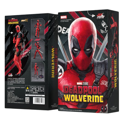 ZD Toys Deadpool Wolverine Action Figure With Full Set 7 inch, 1:10
