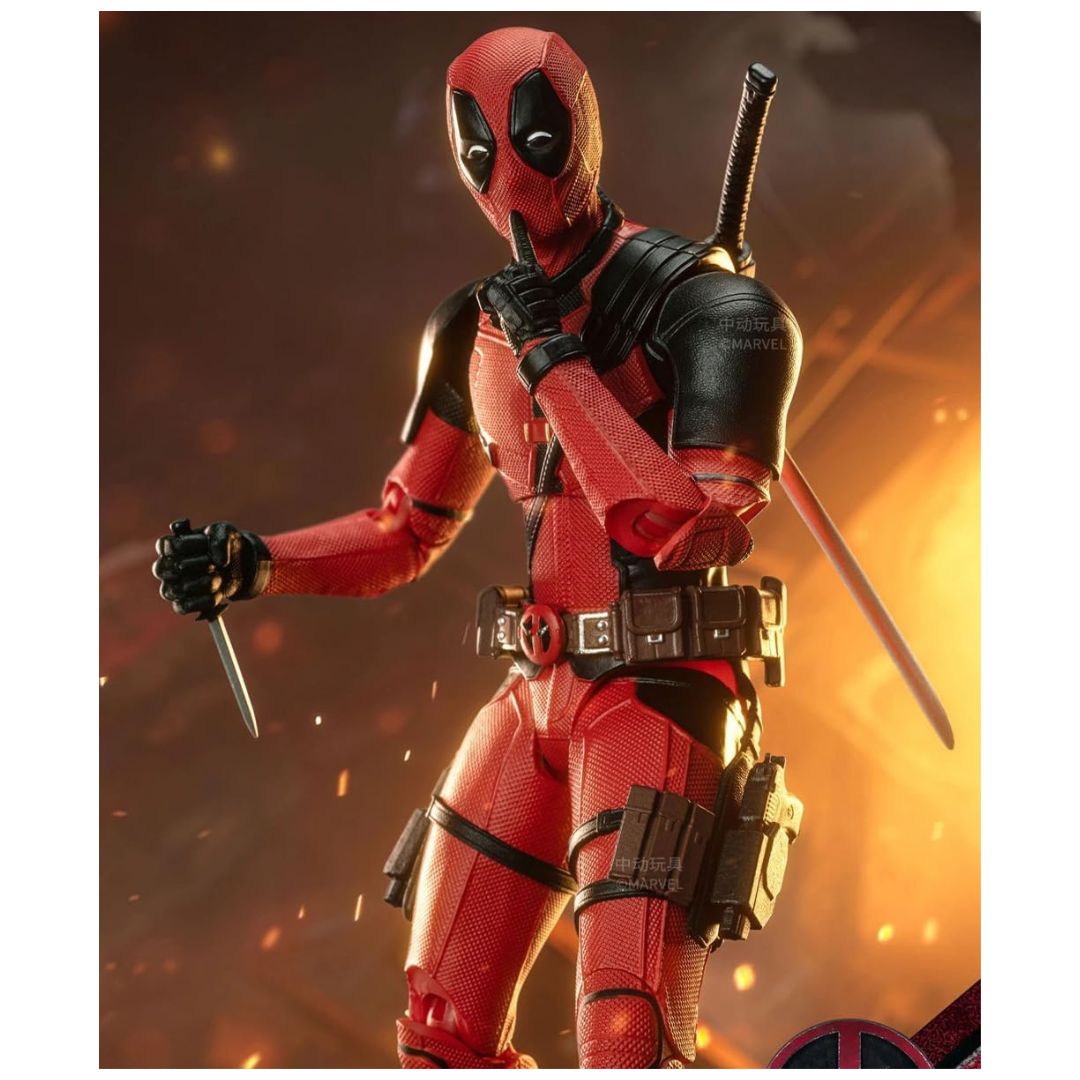 ZD Toys Deadpool Wolverine Action Figure With Full Set 7 inch, 1:10