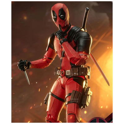 ZD Toys Deadpool Wolverine Action Figure With Full Set 7 inch, 1:10