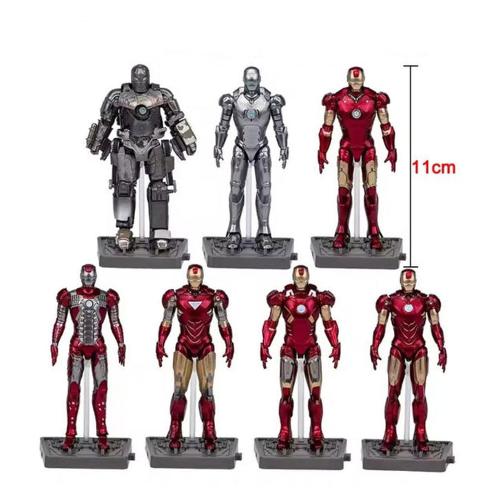 ZD Toys: Iron Man 7 Figures Set - Action Figure 4 Inch – Krazy
