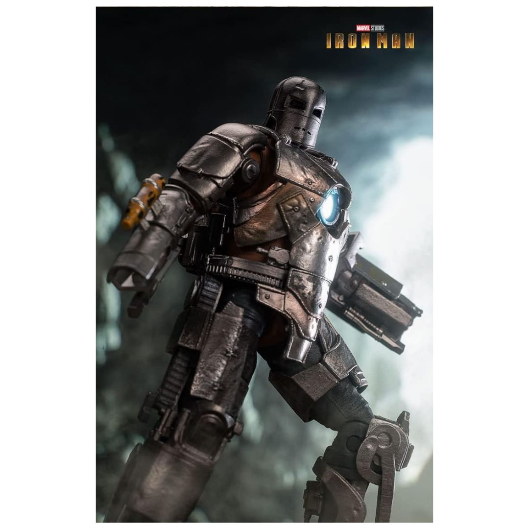 ZD Toys: Iron Man MK 1 Marvel 10th Anniversary Action Figure with the Hall of Armor - 7 Inch, Scale 1:10