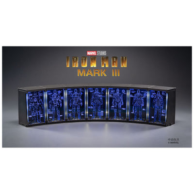ZD Toys: Iron Man MK 1 Marvel 10th Anniversary Action Figure with the Hall of Armor - 7 Inch, Scale 1:10