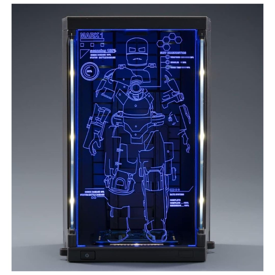 ZD Toys: Iron Man MK 1 Marvel 10th Anniversary Action Figure with the Hall of Armor - 7 Inch, Scale 1:10
