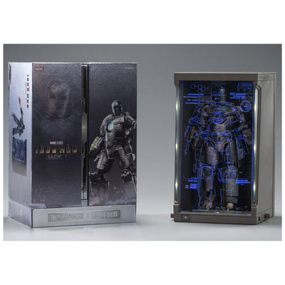 ZD Toys: Iron Man MK 1 Marvel 10th Anniversary Action Figure with the Hall of Armor - 7 Inch, Scale 1:10