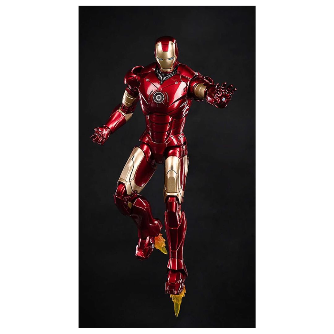 ZD Toys: Iron Man MK 3 Marvel 10th Anniversary Action Figure with the Hall of Armor 7 Inch, Scale 1:10