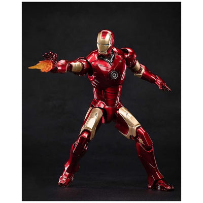 ZD Toys: Iron Man MK 3 Marvel 10th Anniversary Action Figure with the Hall of Armor 7 Inch, Scale 1:10