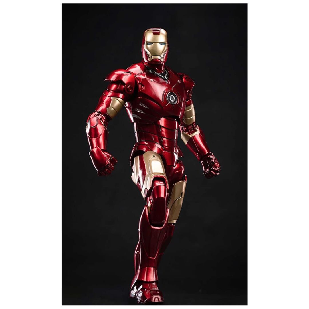 ZD Toys: Iron Man MK 3 Marvel 10th Anniversary Action Figure with the Hall of Armor 7 Inch, Scale 1:10