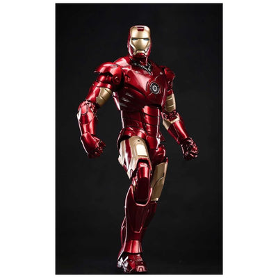 ZD Toys: Iron Man MK 3 Marvel 10th Anniversary Action Figure with the Hall of Armor 7 Inch, Scale 1:10