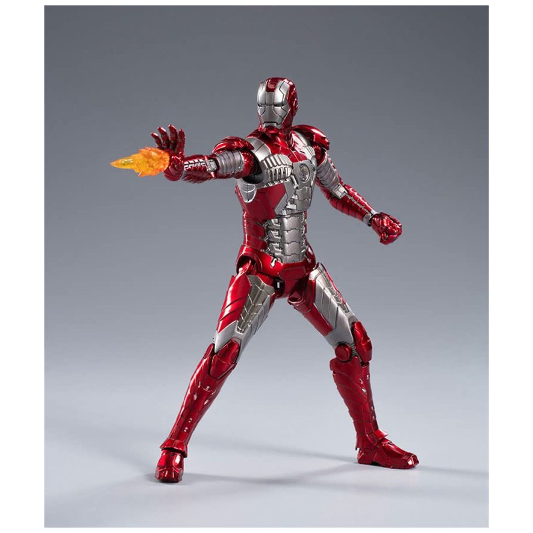ZD Toys: Iron Man MK 5 Marvel 10th Anniversary Action Figure with the Hall of Armor 7 Inch, Scale 1:10