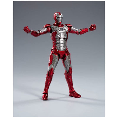 ZD Toys: Iron Man MK 5 Marvel 10th Anniversary Action Figure with the Hall of Armor 7 Inch, Scale 1:10