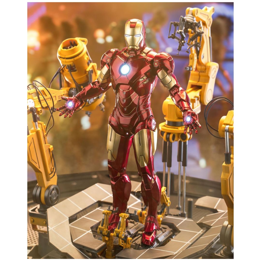 ZD Toys: Iron Man MK4 With Suit-Up Gantry 7In Action Figure