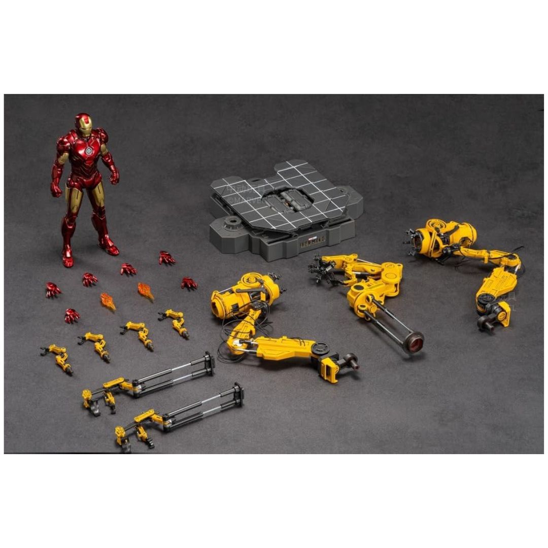 ZD Toys: Iron Man MK4 With Suit-Up Gantry - 7In Action Figure