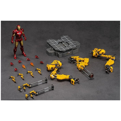 ZD Toys: Iron Man MK4 With Suit-Up Gantry - 7In Action Figure
