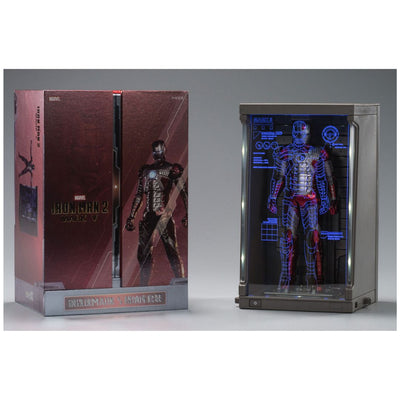 ZD Toys: Iron Man MK 5 Marvel 10th Anniversary Action Figure with the Hall of Armor 7 Inch, Scale 1:10