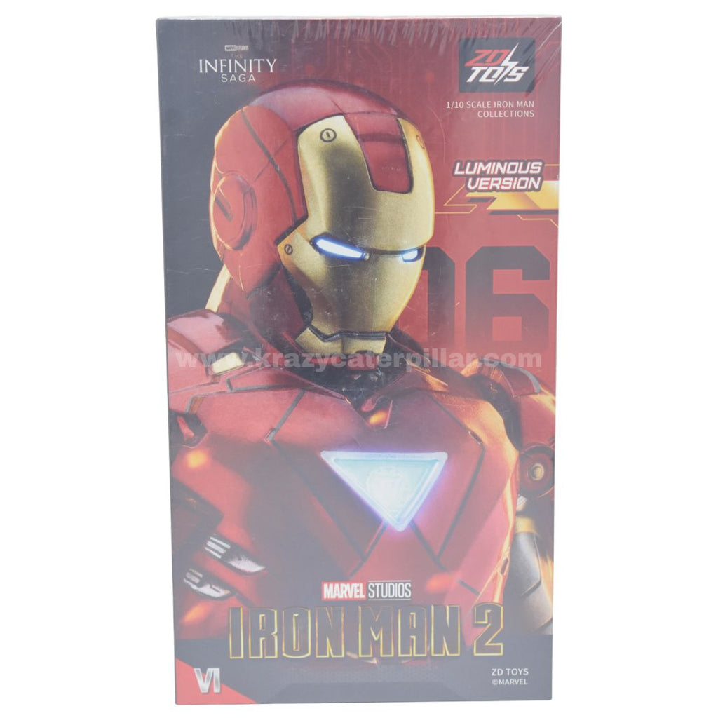 ZD Toys: Marvel Iron Man - 2 MK06 Luminous Version Action Figure 7 Inch