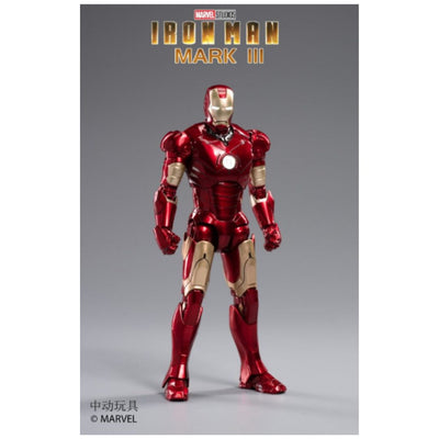 ZD Toys Marvel Iron Man MK 3 Luminous Version Action Figures 7 Inch Scale 1:10