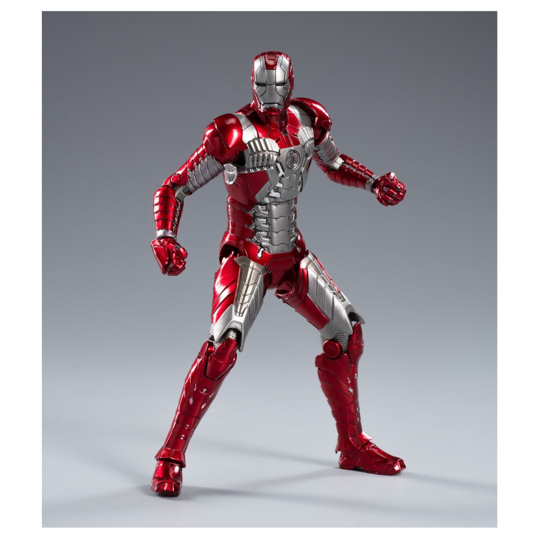 ZD Toys: Marvel Iron Man MK 5 Luminous Version Action Figures 7 Inch - 1:10