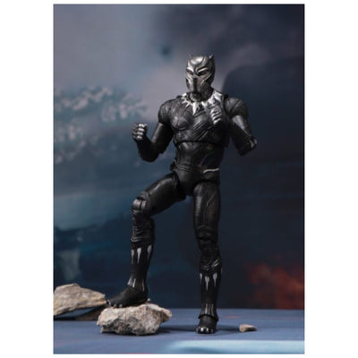 ZD Toys: Marvel Series Black Panther With Holder 7 Inch