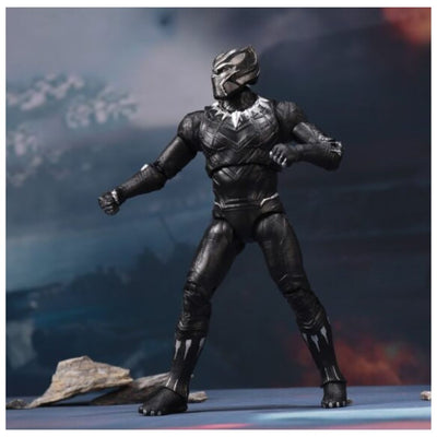 ZD Toys: Marvel Series Black Panther With Holder 7 Inch