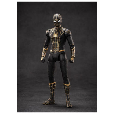 ZD Toys: Marvel Spider Man Black & Gold Suit - 7 Inch Figure