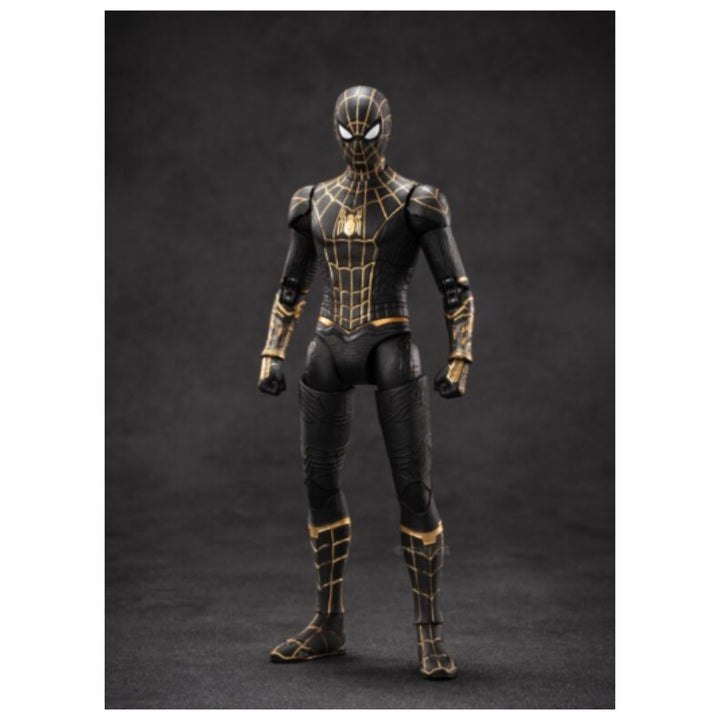 ブラック×ゴールド スパイダーデザイン ミニカー 6種セット ZD Toys: Marvel Spider Man Black & Gold Suit - 7 Inch Figure