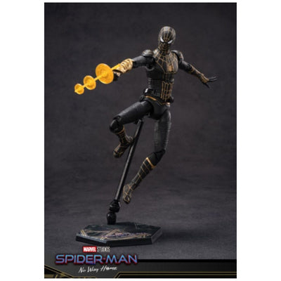ZD Toys: Marvel Spider Man Black & Gold Suit - 7 Inch Figure