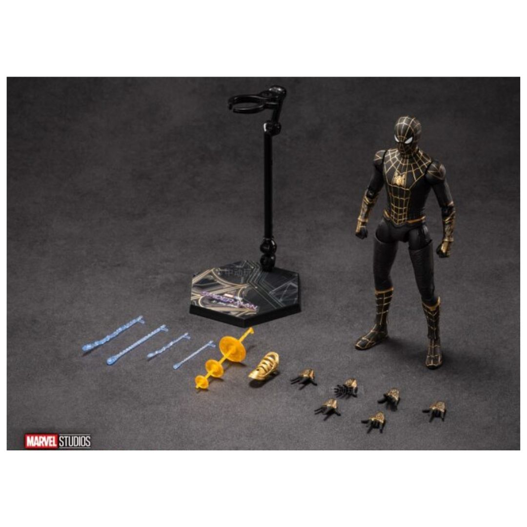 ZD Toys: Marvel Spider Man Black & Gold Suit - 7 Inch Figure