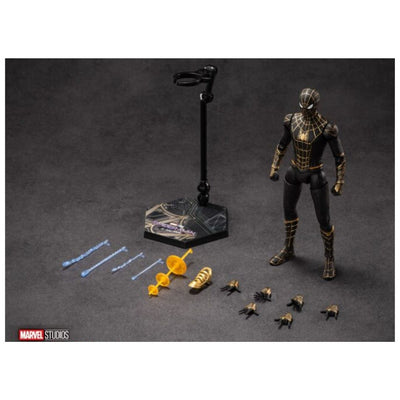 ZD Toys: Marvel Spider Man Black & Gold Suit - 7 Inch Figure
