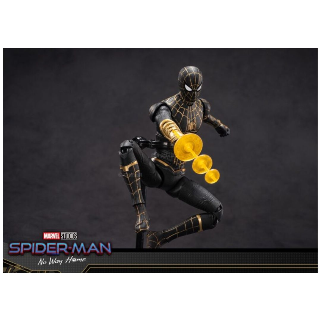 ZD Toys: Marvel Spider Man Black & Gold Suit - 7 Inch Figure