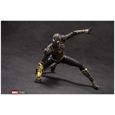 ZD Toys: Marvel Spider Man Black & Gold Suit - 7 Inch Figure