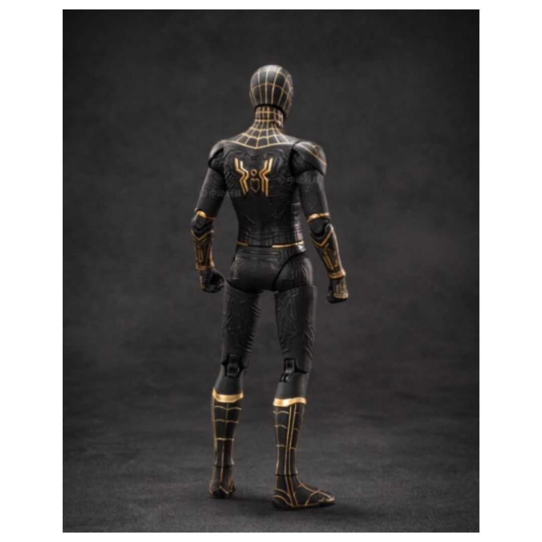 ZD Toys: Marvel Spider Man Black & Gold Suit - 7 Inch Figure