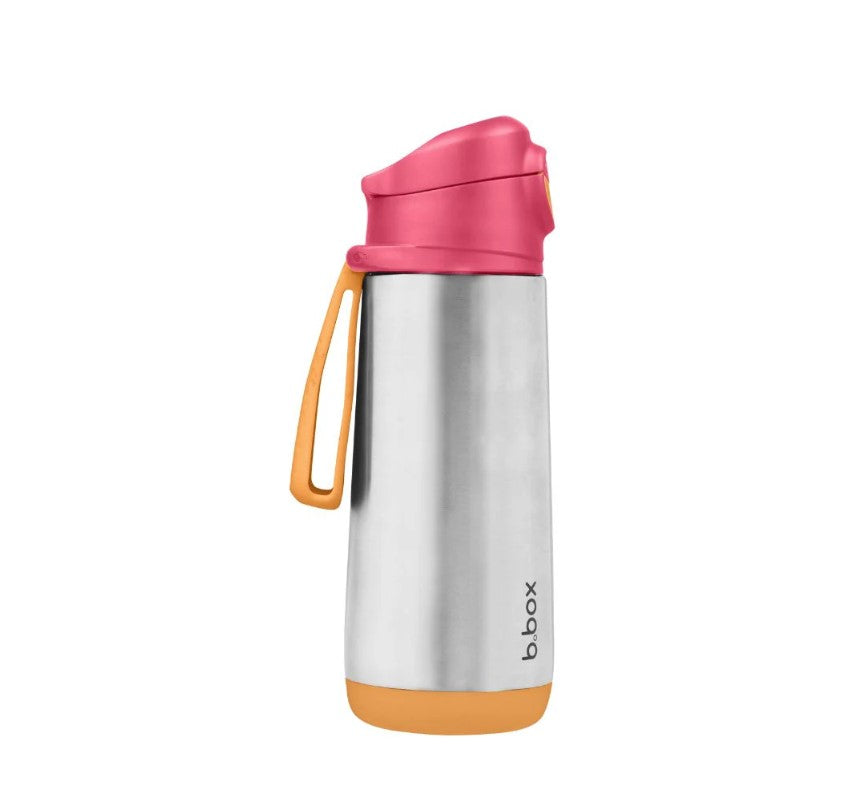 b.box: Insulated Sport Spout Drink Water Bottle 500ml Shake Pink