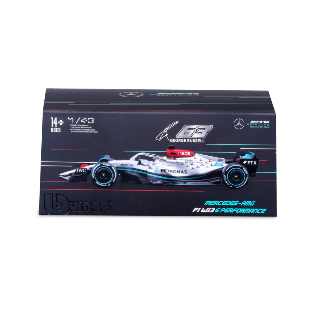Burago 1/43 – F1 Mercedes AMG W13 E Performance – George Russell – Miniature De Collection