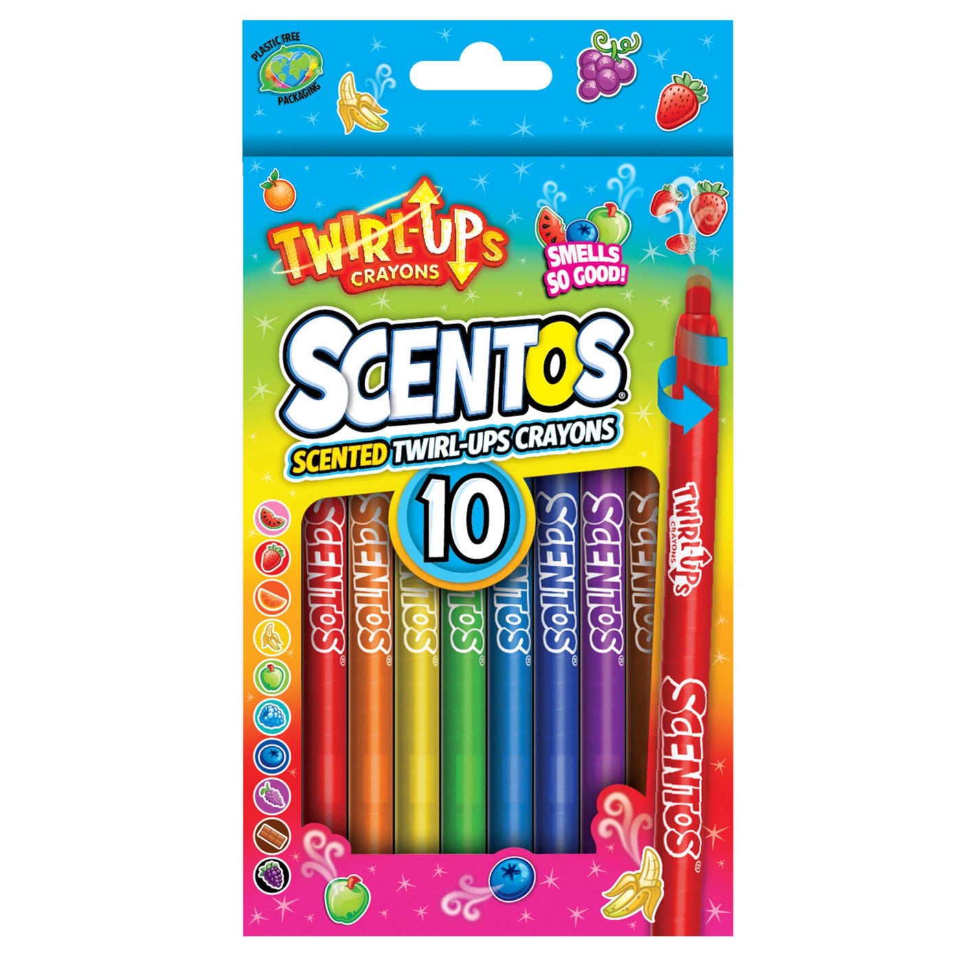 Scentos® Scented Twirl-Ups Crayons 10 Pack