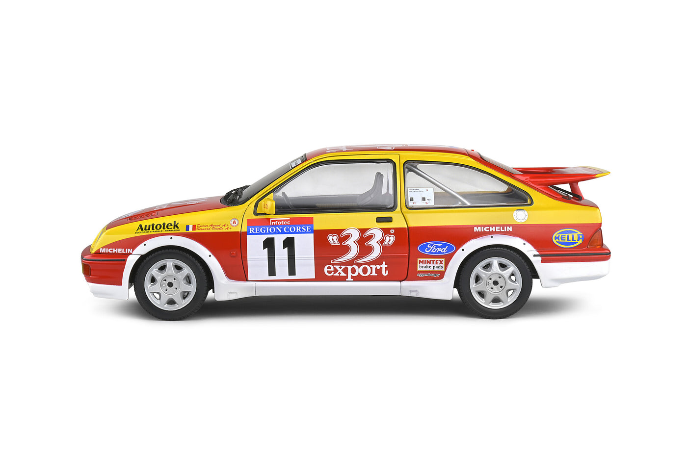 Solido: Ford Sierra Cosworth RS Tour De Corse – 1987 – #11 Auriol/Occelli