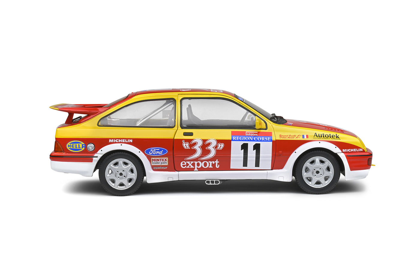 Solido: Ford Sierra Cosworth RS Tour De Corse – 1987 – #11 Auriol/Occelli