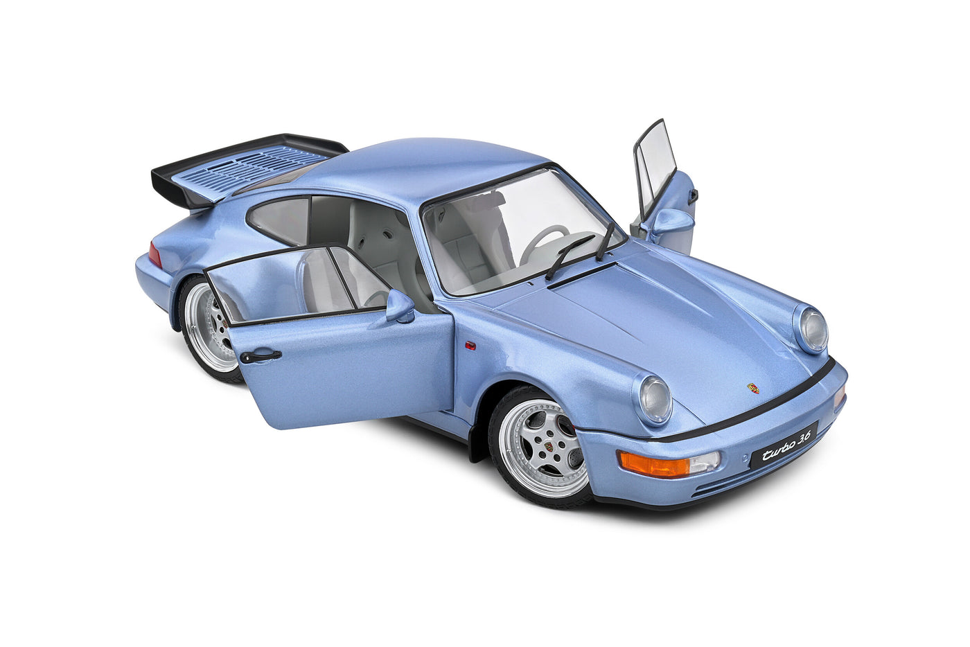 Solido: Porsche 911 (964) Turbo – Horizon Blue Metallic – 1990 (Scale 1:18)