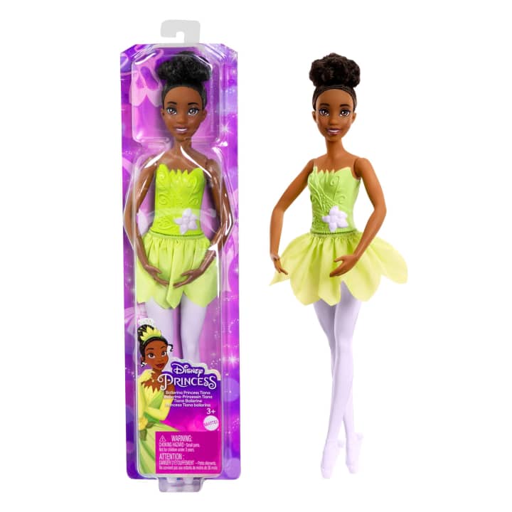 Disney Princess Toys, Ballerina Tiana Doll - Green | Barbie